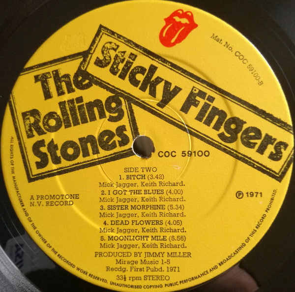 Rolling Stones, The - Sticky Fingers  (tweedehands LP)