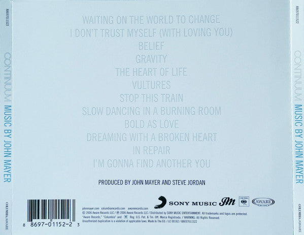 John Mayer - Continuum (tweedehands CD)