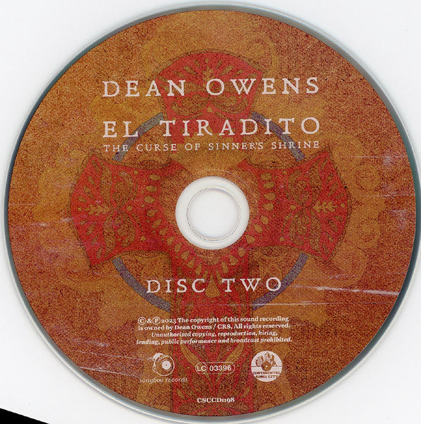Dean Owens - El Tiradito: The Curse Of Sinner's Shrine (CD) - Velvet Music