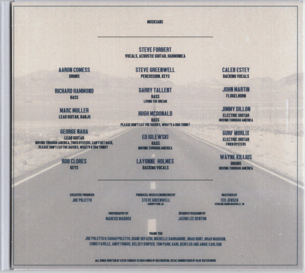 Steve Forbert - Moving Through America (CD) - Velvet Music