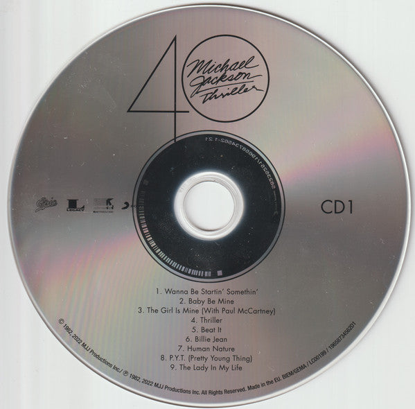 Michael Jackson - Thriller 40 (CD) | Velvet Music