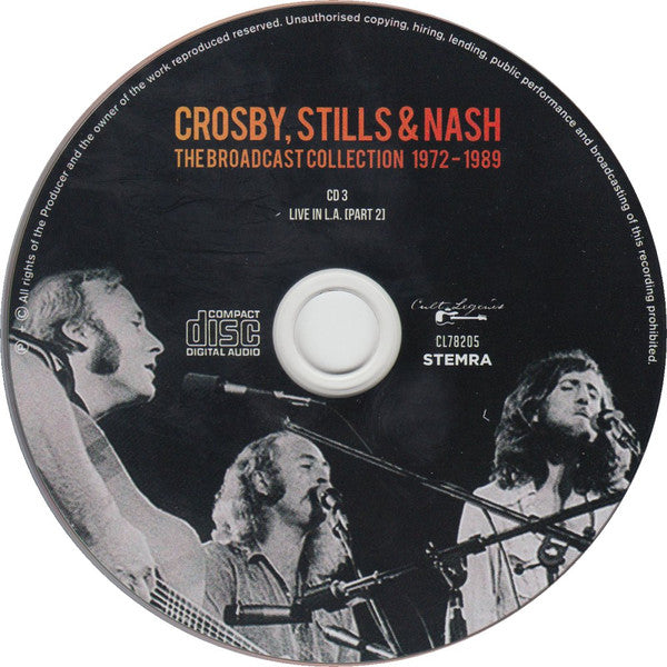 Crosby, Stills & Nash - The Broadcast Collection 1972-1989 (CD) - Velvet Music