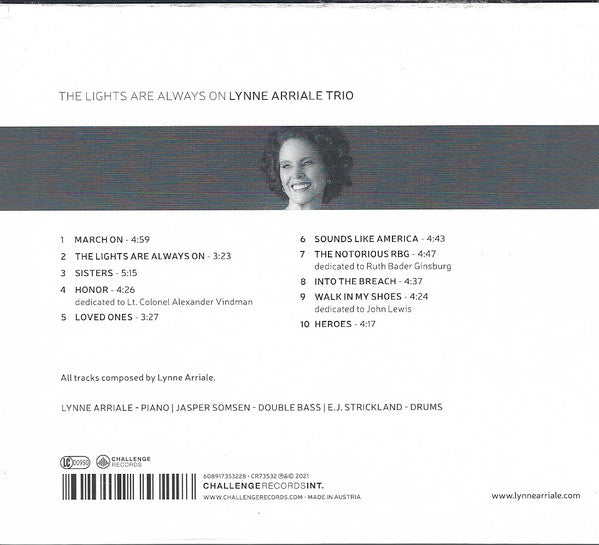 Lynne Arriale Trio, The, Jasper Somsen &amp; EJ Strickland - The Lights Are Always On (second-hand CD)