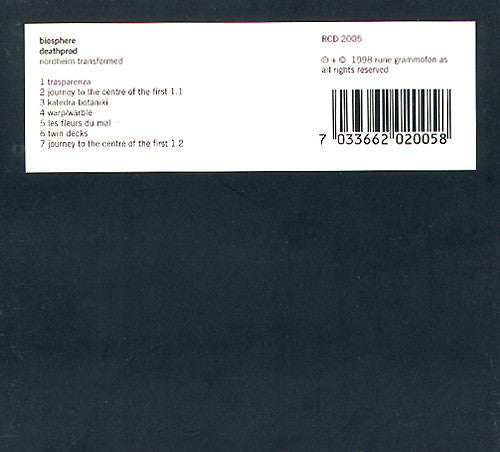 Biosphere / Deathprod - Nordheim Transformed (tweedehands CD) - Velvet Music