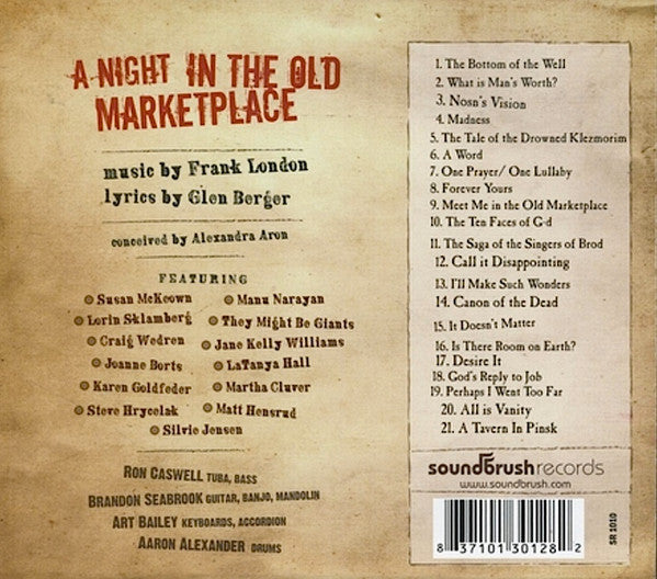 Frank London - A Night In The Old Marketplace (tweedehands CD) - Velvet Music