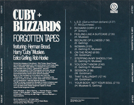 Cuby + Blizzards - Forgotten Tapes (tweedehands CD) - Velvet Music