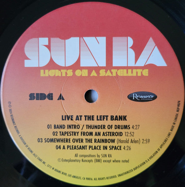 Sun Ra - Lights On A Satellite - Live At The Left Bank (LP) - Velvet Music