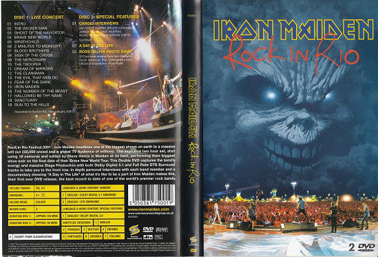Iron Maiden - Rock In Rio (tweedehands DVD) - Velvet Music