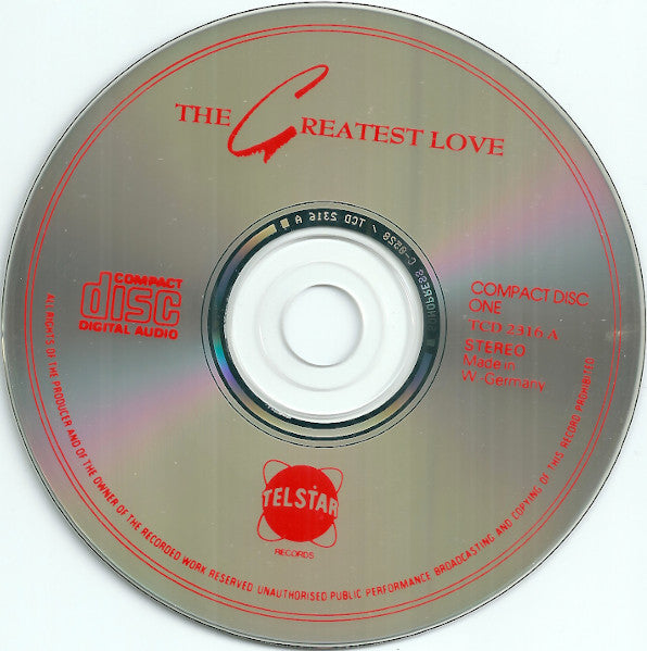 Various - The Greatest Love (tweedehands CD) - Velvet Music