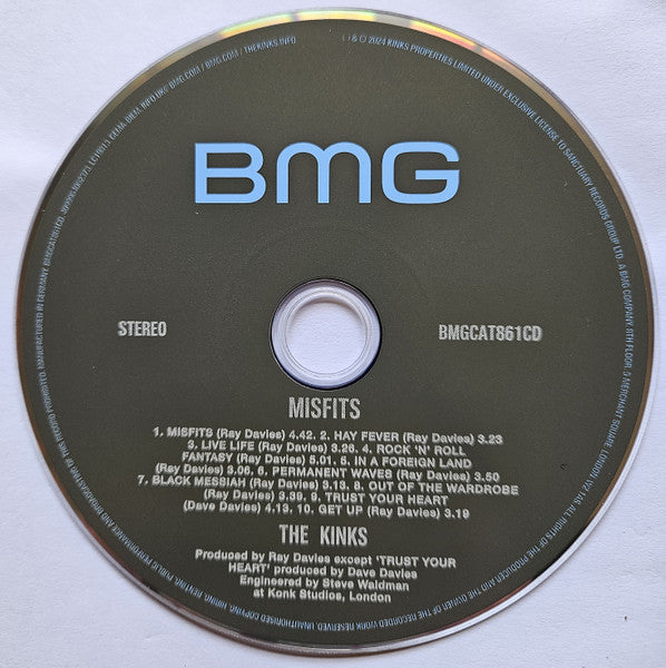Kinks, The - Misfits (CD) - Velvet Music