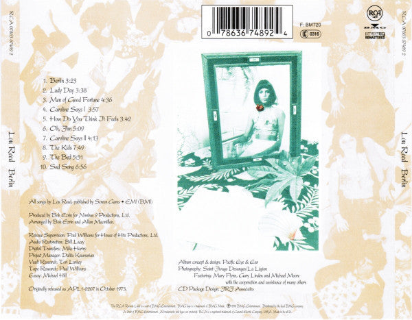 Lou Reed - Berlin (tweedehands CD) - Velvet Music