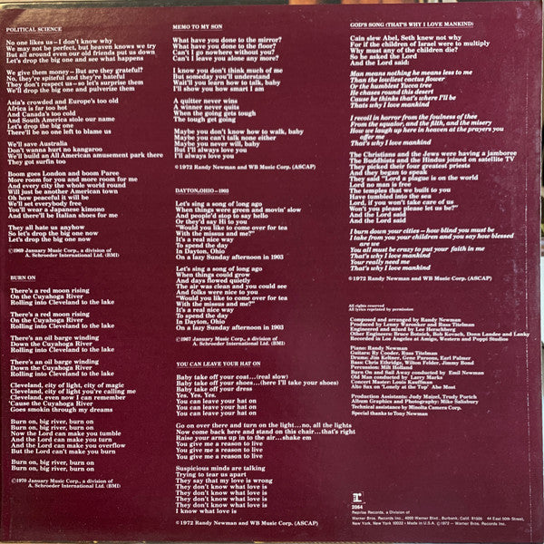 Randy Newman - Sail Away (33T d'occasion)