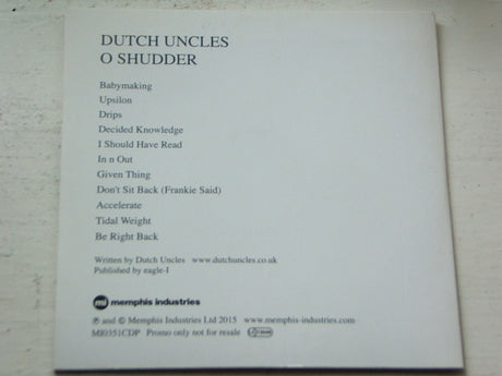 Dutch Uncles - O Shudder (tweedehands CD) - Velvet Music