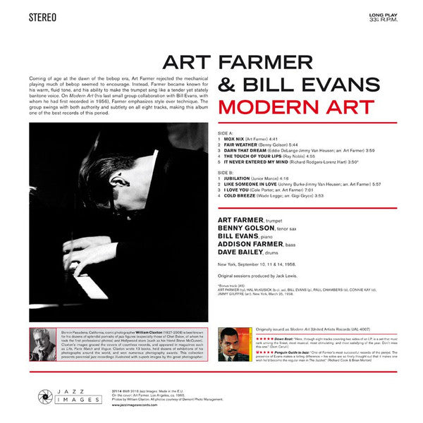 Art Farmer & Bill Evans - Modern Art (LP) - Velvet Music