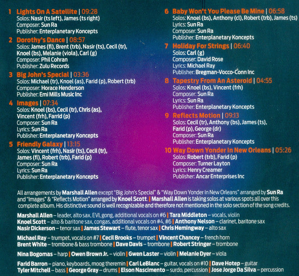 Sun Ra Arkestra, The Under The Direction Of Marshall Allen - Lights On A Satellite (CD) - Velvet Music