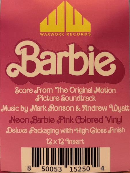 Mark Ronson, Andrew Wyatt - Barbie (Score From The Original Motion Picture Soundtrack) (LP) - Velvet Music
