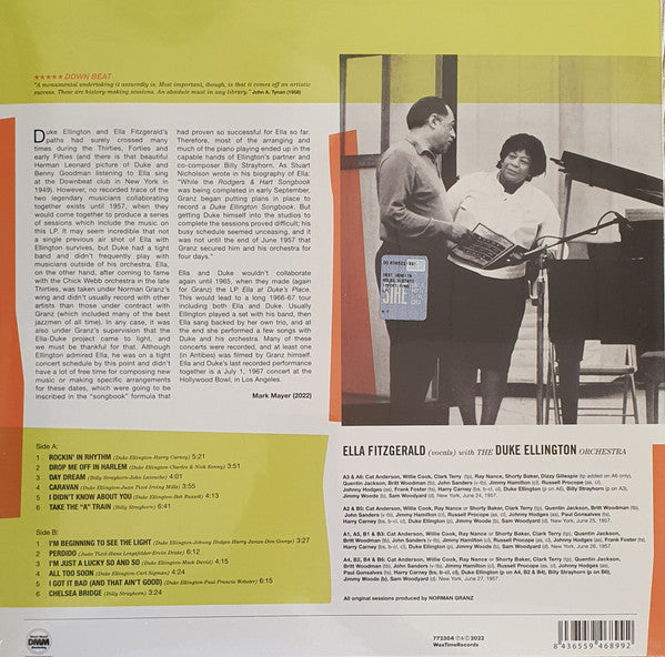 Ella Fitzgerald & Duke Ellington - The Best Of The Big Band Sessions (LP) - Velvet Music