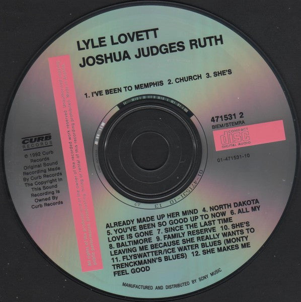 Lyle Lovett - Joshua Judges Ruth (tweedehands CD) - Velvet Music