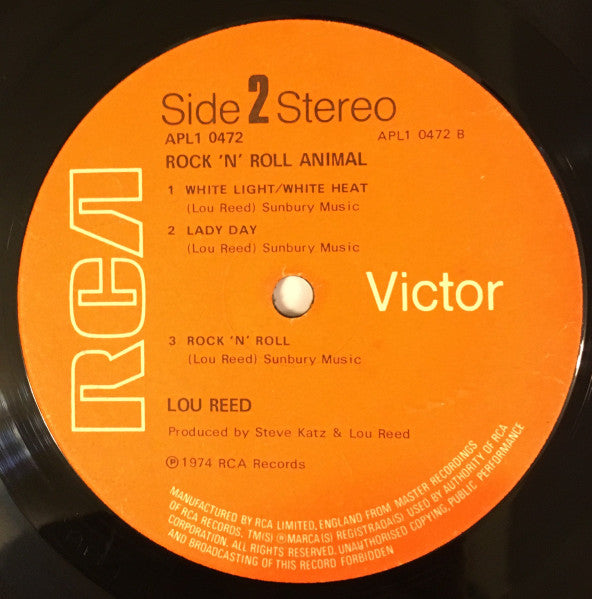 Lou Reed - Rock N Roll Animal (tweedehands LP) - Velvet Music