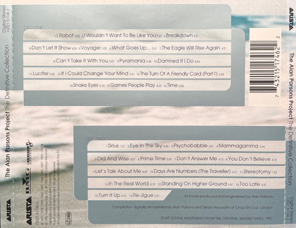 Alan Parsons Project, The - The Definitive Collection (tweedehands CD) - Velvet Music
