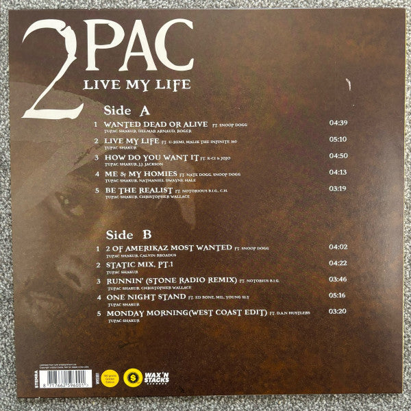 2pac - Live my life (LP) - Velvet Music