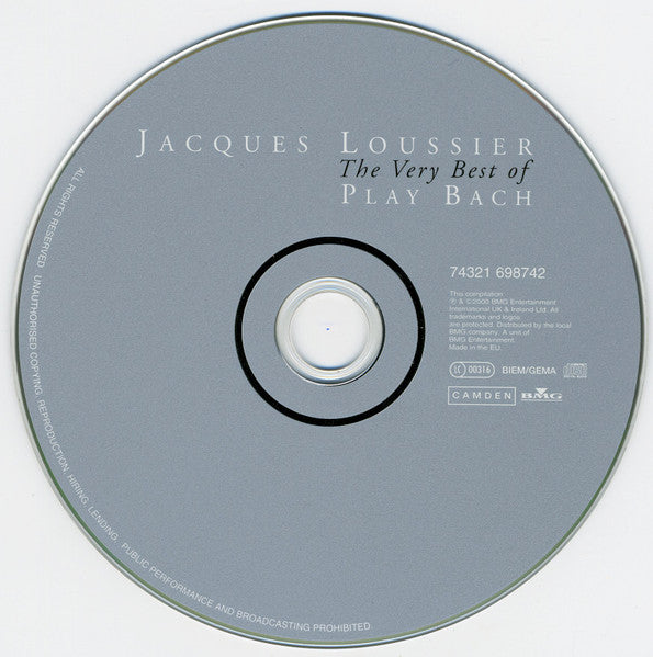 Jacques Loussier - The Very Best Of Play Bach (tweedehands CD) - Velvet Music