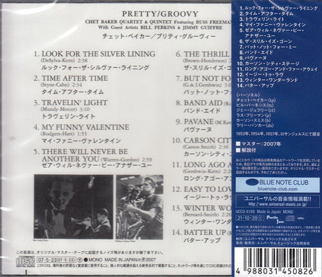 Chet Baker - Pretty / Groovy (CD) - Velvet Music