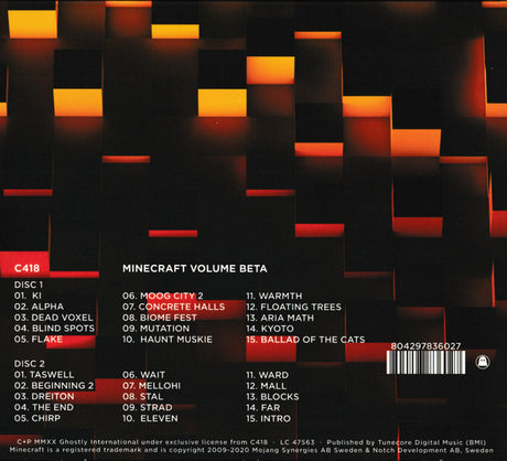 C418 - Minecraft Volume Beta (CD) - Velvet Music