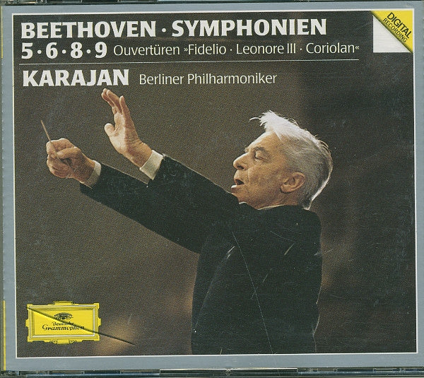 Ludwig van Beethoven, Herbert Von Karajan, Berliner Philharmoniker - 9 Symphonien, Ouvertüren (tweedehands CD) - Velvet Music