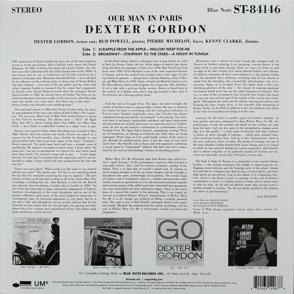 Dexter Gordon - Our Man In Paris (LP) - Velvet Music