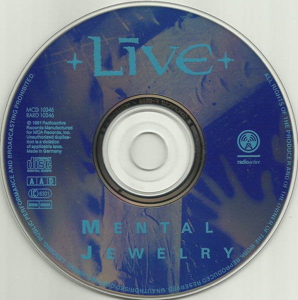 Live - Mental Jewelry (secondhand CD)