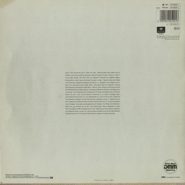 Pet Shop Boys - Please (tweedehands LP) - Velvet Music