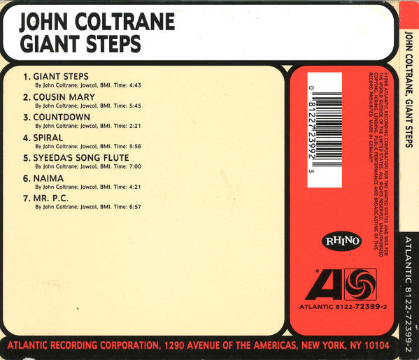 John Coltrane - Giant Steps (used CD)